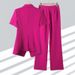 Women's Clothing Purple Short Sleeved Small Suit Jacket For Women Summer Thin New Style Casual Professional Suit Suit Summer_ecoleips.com