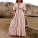 Women's High Waist Slimming Maxi Dress – Paisley Print With Elegant Office Casual Style For Fall 2026_ecoleips.com