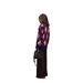 Plaid Long-Sleeve Knit Cardigan – Women’s Oversized V-Neck Sweater Coat, Thickened Winter Warm Layering, Cozy Fall & Winter Casual Wrap_ecoleips.com