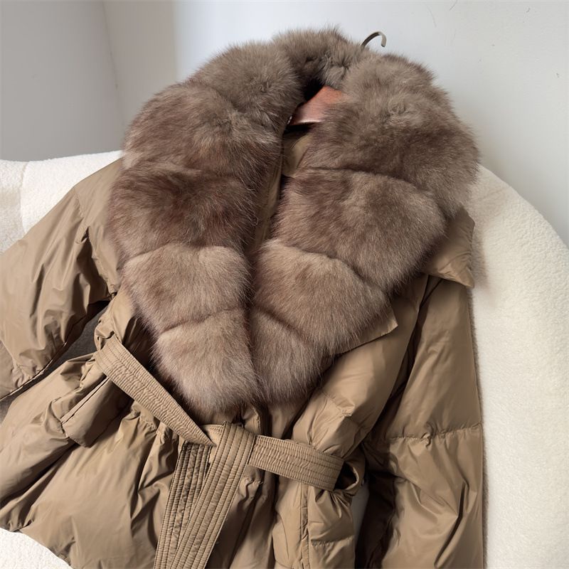 New Women's Down Jacket Hot Style Short Down Jacket Women's Small Waist White Duck Down Warm Coat_ecoleips.com