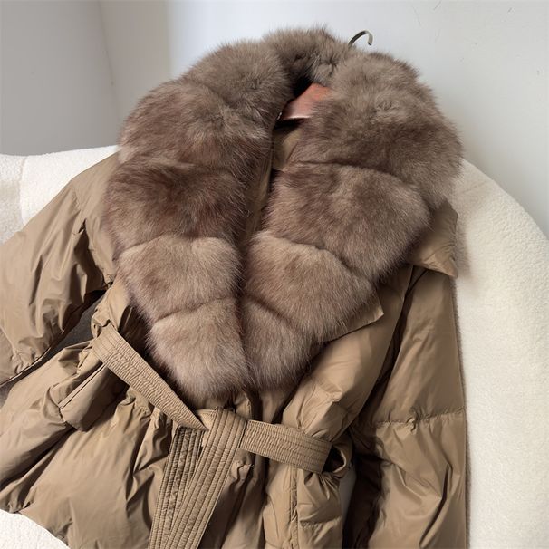 New Women's Down Jacket Hot Style Short Down Jacket Women's Small Waist White Duck Down Warm Coat_ecoleips.com