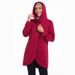 Arabic Women's Hui Ethnic Sports Top Muslim Solid Color Hooded Sweatshirt Y022_ecoleips.com