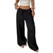 Women's Solid Color Straight Leg Trousers Autumn Arrival European American Style Casual Pants For Women_ecoleips.com