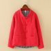 girl Retro Button For Women Winter Linen Chinese Style Loose Thin One-Piece Cotton Padded Jacket_ecoleips.com
