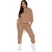 Trendy Hoodie & Jogger Set – Women's Casual Streetwear Sweatsuit (15 Colors, S-XXXL) | Soft Polyester Pullover & Lounge Pants_ecoleips.com