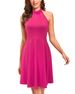 Women's Summer Floral Short Sleeve Dress With Backless Design, Casual Halter Sun Dress – Elegant Resort Style For 2026_ecoleips.com