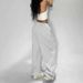 Women's Clothing Hot Girl Casual Pants Summer New Style Solid Color Simple Loose Jazz Street Dance Sports Pants_ecoleips.com