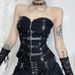 Women's Sexy Hot Girl Fishbone Strapless Leather Buckle Vest Cross Border European American Style Summer 2024 New Arrival_ecoleips.com
