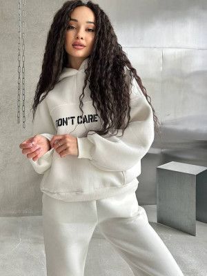 Spring And Autumn Women's Fashion Hooded Printed Sweater Sports And Leisure Suit_ecoleips.com