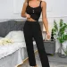 Spring Autumn Two Piece Pajamas Set For Women Sleepwear Lace Suspenders Tops And Long Trousers Sets Pijamas Loungewear_ecoleips.com