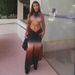 European And American Style Foreign Trade Printed Sexy Women's Gradient Color Tube Top Bodycon Halter Neck Slim Fit_ecoleips.com