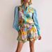 Women's Clothing Temperament Casual Linen Long Sleeved Shirt Shorts Suit_ecoleips.com
