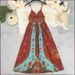 Summer New LN1640 Strapless Backless Suspender Dress European And American Style Retro Print Long Dress for Women_ecoleips.com