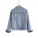 2026 Women's Short Jacket, Loose Fit, New Spring And Autumn Denim Coat For Foreign Trade_ecoleips.com