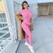 New Spring And Autumn Casual Women's Clothing Set High Neck Embroidered Slim Fit Fitness Jumpsuit_ecoleips.com