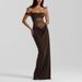 European And American Cross-Border Women's Fashion Summer New Sexy Hot Girl Style Long Strap Lace Patchwork_ecoleips.com