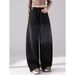 Women's Star Patterned Rhinestone Gradient Color Casual Pants Elastic Waist Wide Leg Sweatpants Street Style Cool Autumn Winter_ecoleips.com