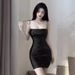 Sexy Spaghetti Strap Dresses For Women Shiny Night Club Outfits Backless Wrap Hip Miniskirts Woman Clothing Pencil Dress New_ecoleips.com