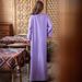 Lavender Embellished Kaftan Dress With Hand-Sewn Crystals – Elegant Modest Long Sleeve Maxi (S-XXL)_ecoleips.com