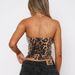 Aria Basics Aria Basics 51921 European And American Cross-Border Leopard Print Sequin High-Waisted Camisole Foreign Trade Chest Wrap Zipper Sexy_ecoleips.com