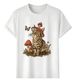 Women's T-Shirts Tshirt Muscle Freaks With Mushroom Vintage Style Cat_ecoleips.com