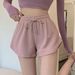 Women's Clothing Summer High Waist Large Size Shorts Net Celebrity Fitness Sports Pants Loose Casual Pants_ecoleips.com