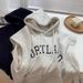 European American Style Real Shot Hooded Sweatshirt Vest For Women With Letter Embroidery, Made Of Thin Composite_ecoleips.com