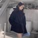 Korean Chic Trench Coat – Oversized British-Inspired Lapel Jacket With Belt (Beige/Black, M-3XL)_ecoleips.com