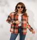 Women's Long Sleeved Plaid Shirt Mid Length Coat Autumn Street Style Temperament Loose Fit Net Red Top_ecoleips.com