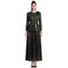 Women's Clothing Floral Pleated Two Piece Set Casual Fashion V Neck Long Sleeved Top Elegant Skirt Women's Clothing_ecoleips.com