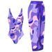 Women's Clothing European And American Style One Piece Bikini Printed Sun Protection Mesh Skirt Beach Cover Up Hot Spring Resort Swimsuit_ecoleips.com