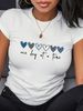 European And American Cross-border Foreign Trade Wholesale Clothing, Simple Heart-shaped Round Neck Plus-size_ecoleips.com