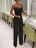 New Spring And Summer Models In Europe And AmericaFeather Tube Top Sexy And Fashionable Jumpsuit_ecoleips.com