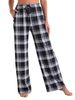 K Elastic Straight Leg Pants With Simple Casual Print And Elastic Band For Women_ecoleips.com