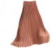 Verve 2025 High Midi For Women Elastic Waist Pleated Skirt_ecoleips.com