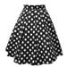 Women's Clothing Swan Print High Waist A-Line Pleated Midi Skirt For Women Cotton_ecoleips.com