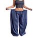 Aria Basics Cross-border Drawstring Adjustable Elastic Waist Comfortable Oversized Loose Casual Wide-leg Pants For And_ecoleips.com