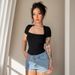 Summer Women's Lace Bodysuit Square Neck Elegant Base Layer Short Sleeve Solid Color Sexy Cross Border Design Wholesale Jumpsuits Rompers_ecoleips.com