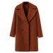 European And American Cross-Border 2025 Autumn Winter Women's Plus Size Wool Mid-Length Trench Coat Woolen Jacket_ecoleips.com