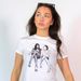 Retro Y2K Millennium Style White Short-sleeved T-shirt For Women, Summer European And American Hot Girl Off-shoulder_ecoleips.com