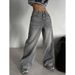 Retro High Waist Wide Leg Jeans For Women Loose Straight Casual Long Pants Trendy Streetwear For Spring Autumn_ecoleips.com