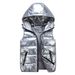 Women's fashion thickened hooded slim waistcoat cotton couple vest_ecoleips.com