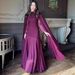 Elegant Long Sleeved Maxi Dress For Women Autumn Fashion Design Polyester Evening Dress_ecoleips.com