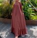 Women's Clothing New Middle Eastern Muslim Southeast Robe Cotton And Linen Loose Temperament Long Sleeve Commuter Long Dress_ecoleips.com