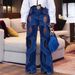 Women's New Fashionable Design High Street Wide Leg Jeans_ecoleips.com