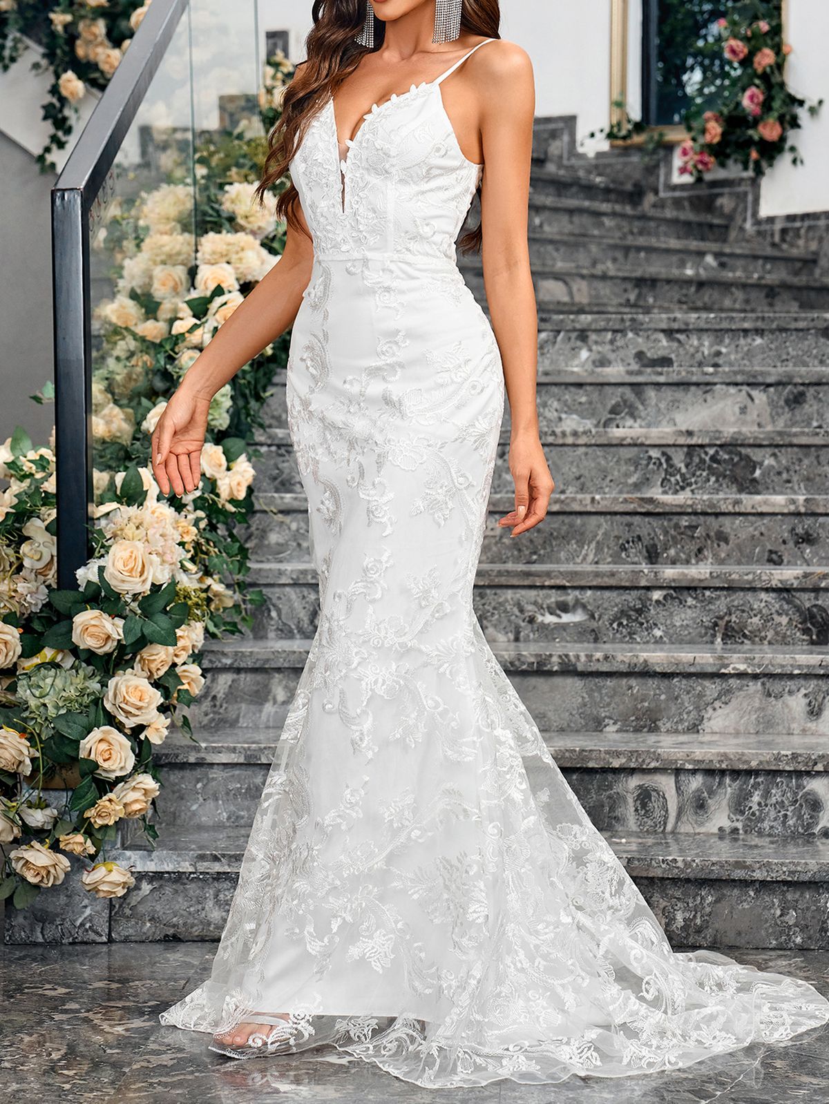 Women's Clothing Sexy Banquet Party Wedding Slim Fit Hip Hugging Bridesmaid Small Tail Dress_ecoleips.com
