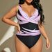 Plus Size One-Piece Swimsuit – Retro High-Waisted & Open Back Design, Sexy Cross Strap For Slimming Fit (Floral Print, 0xl/1xl/2xl/3xl)_ecoleips.com