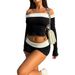 Voya Women's Fashion Trend Contrasting Color Fashion Set, Spring And Summer Sexy Pure Desire Shorts Two-piece Set_ecoleips.com