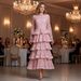 Women's Clothing Women's Sweet Rose Cake Dress Ball Gown Heavy Duty Polyester For Formal & Casual For Women_ecoleips.com
