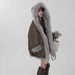 girl 2025 Winter New Style Raccoon Collar Rabbit Reversible Fur Parka Mid-Length Women's Coat_ecoleips.com
